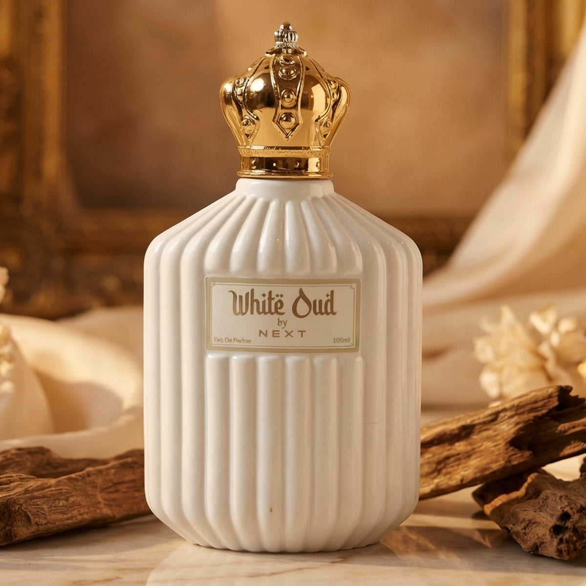 White Oud fragrance spray bottle Next brand